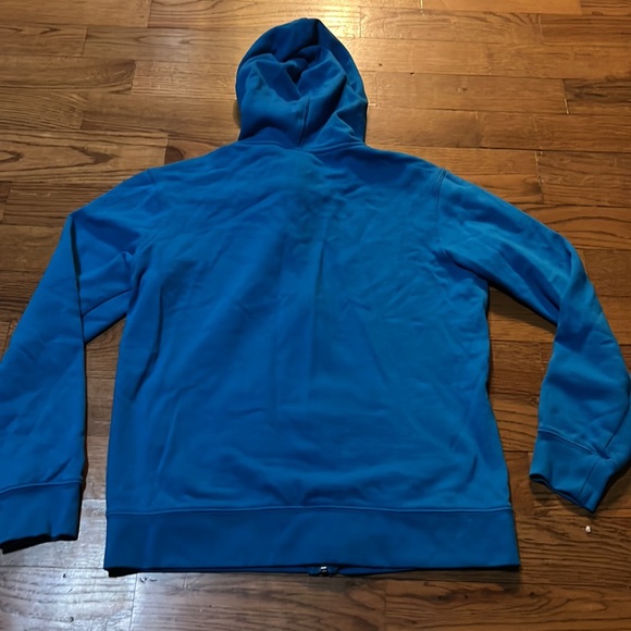 Turquoise Oakley Womens zip up hooded jacket with sleeve print size medium - Picture 10 of 14